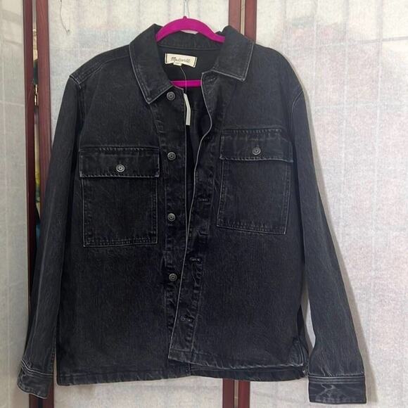 MADEWELL DEMIN SHIRT JACKET IN ASHWOOD SIZE S - Picture 3 of 10
